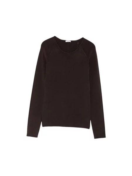 Dzianinowy sweter Joseph brązowy