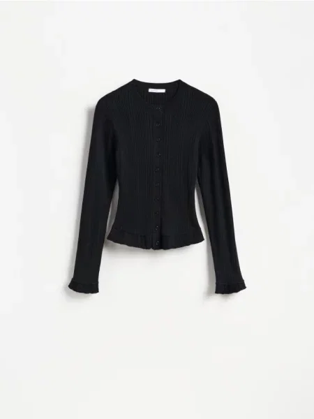 Reserved Cardigan reiat negru