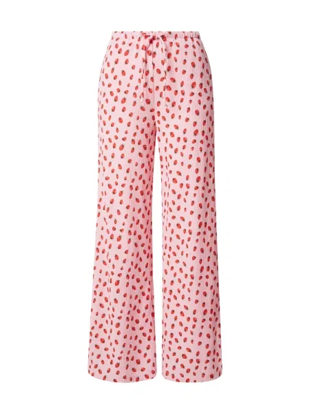 Hailys Pantaloni oliv / roz roșu