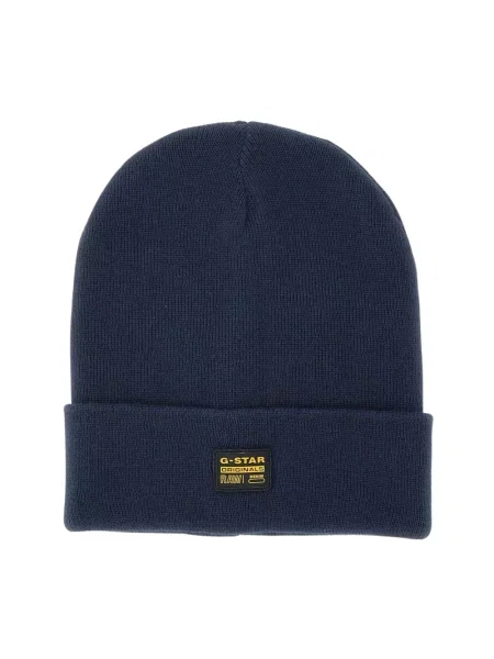 Długa czapka G-star Raw niebieska