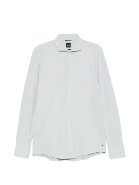 Дълго риза Boss с дълъг ръкав зелено