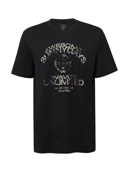 QS Majica greige črna