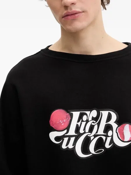 Hanorac Fiorucci cu imagine negru