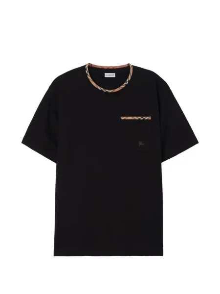 Tricou Burberry în carouri negru