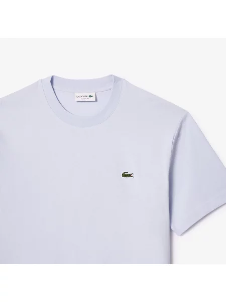 Lacoste Koszulka Classic Fit Cotton Jersey niebieska