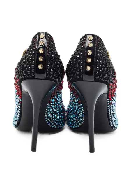 Pantofi cu toc Philipp Plein cu tepi negru