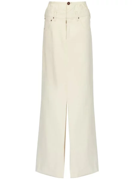 Fustă din denim Maison Margiela până la genunchi