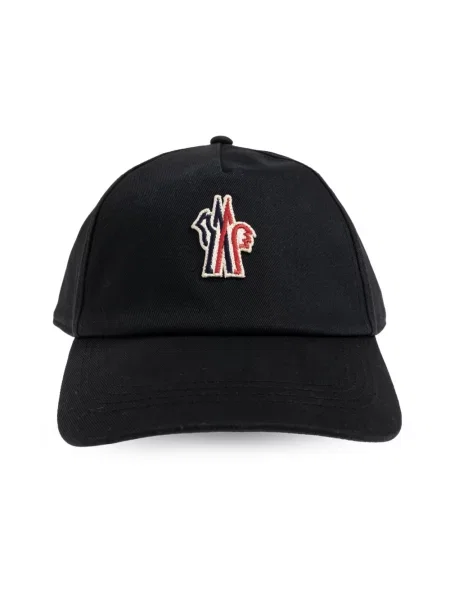 Czapka z daszkiem Moncler niebieska