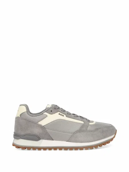 Sneakerși Boss cu imagine gri