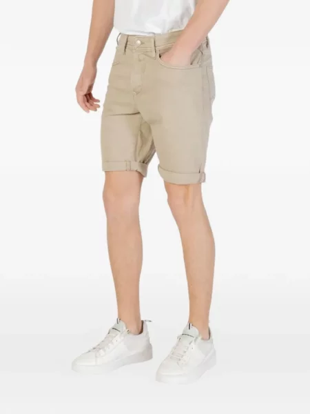 Pantaloni scurți Replay din țesătură twill
