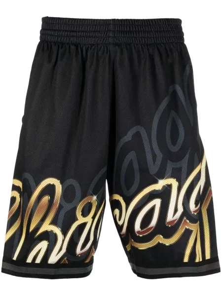 Pantaloni scurți Mitchell & Ness cu imagine negru