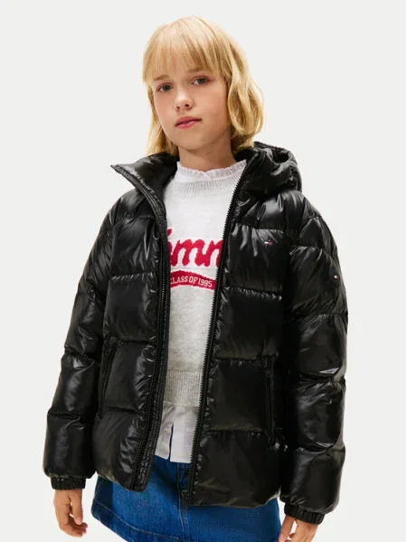 Tommy Hilfiger Пухено яке Essential S черен