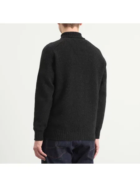 Sweter z golfem Jamieson's Of Shetland czarny