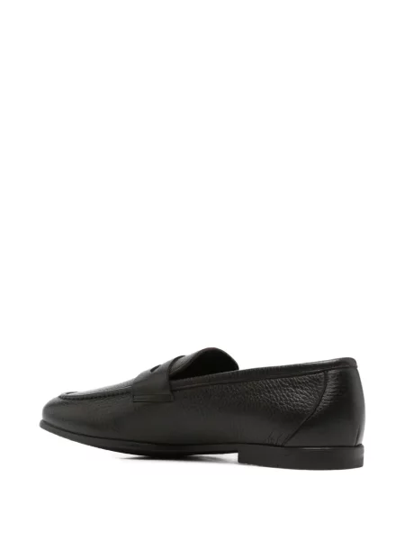 Pantofi loafer Canali din piele maro