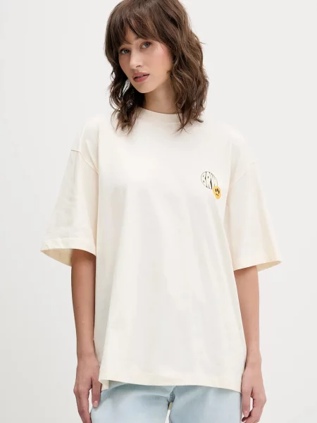 Футболка Barrow з принтом бежевий