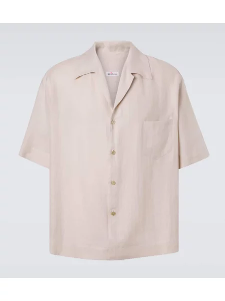 Cămașă Kiton de in alb