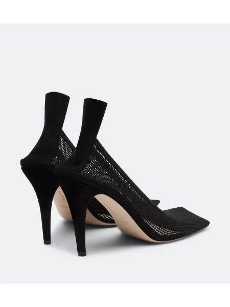 Pantofi cu toc Christen din piele de căprioară negru