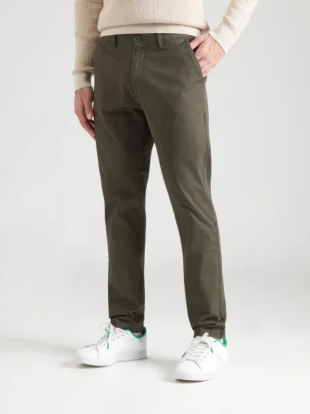 KnowledgeCotton Apparel Pantaloni eleganți LUCA' verde