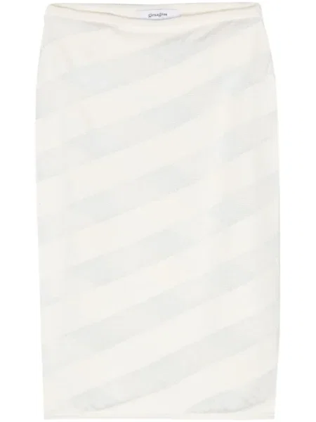 Fustă Gimaguas transparente alb