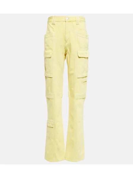 Blugi drepți Isabel Marant galben
