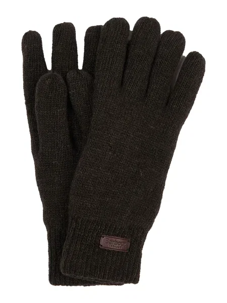 Barbour Rukavice Carlton Tmavo zelená