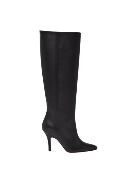 Botki Mm6 Maison Margiela skórzane czarne