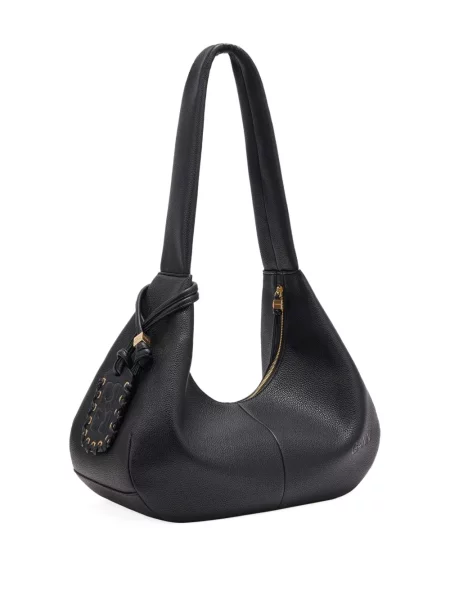 Geanta hobo Ganni negru