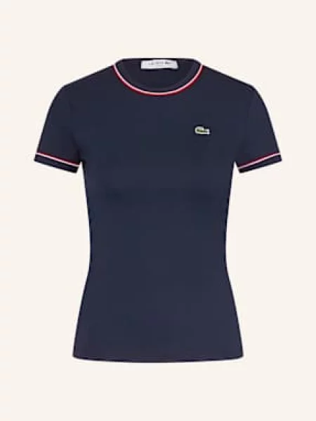 Lacoste Tričko tmavě modrá/ červená bílá