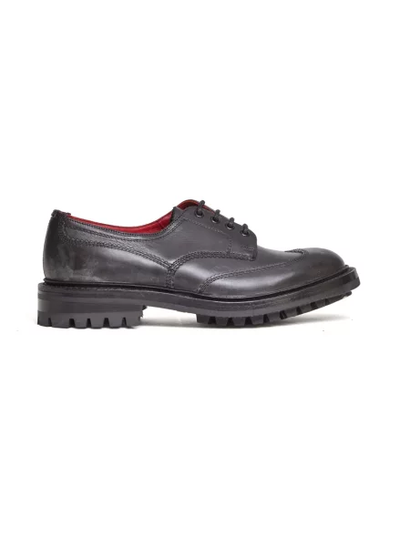 Derby Tricker's skórzany czarny
