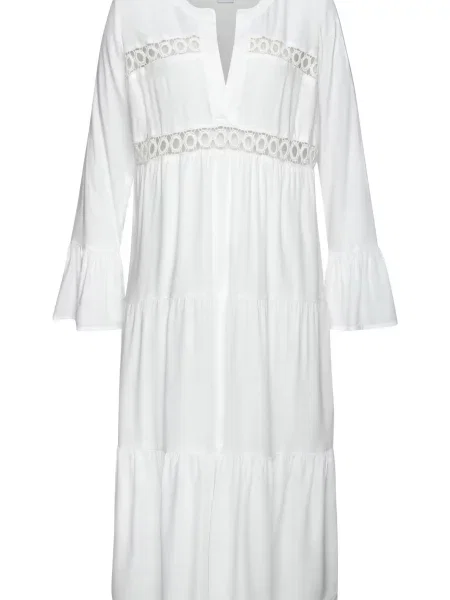 LASCANA Rochie de vară alb
