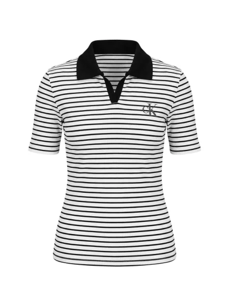 Tricou polo Calvin Klein Jeans negru