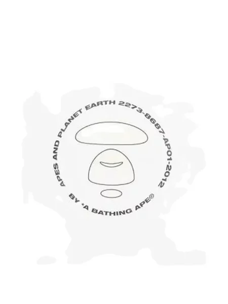 Póló A Bathing Ape® autogrammal fehér