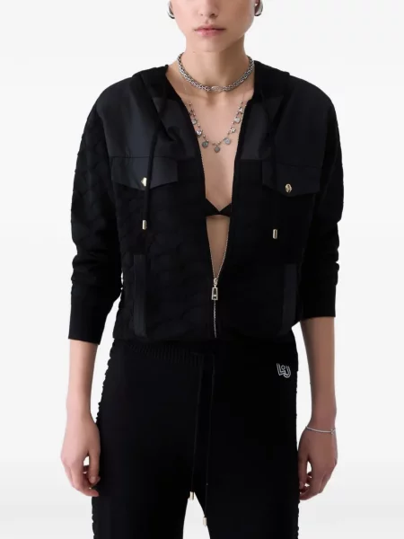 Pulover Liu Jo cu glugă negru