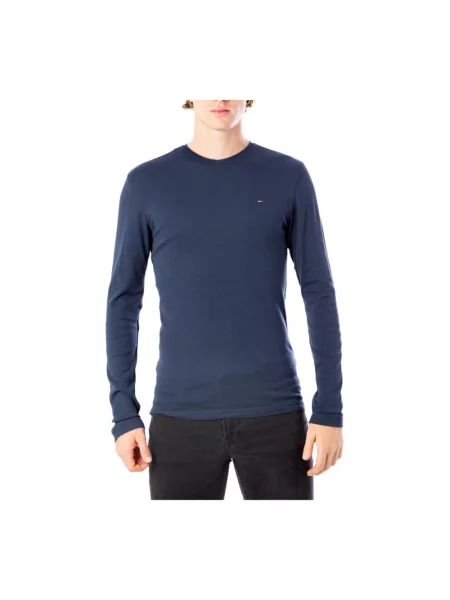 Tommy Jeans Longsleeve niebieska
