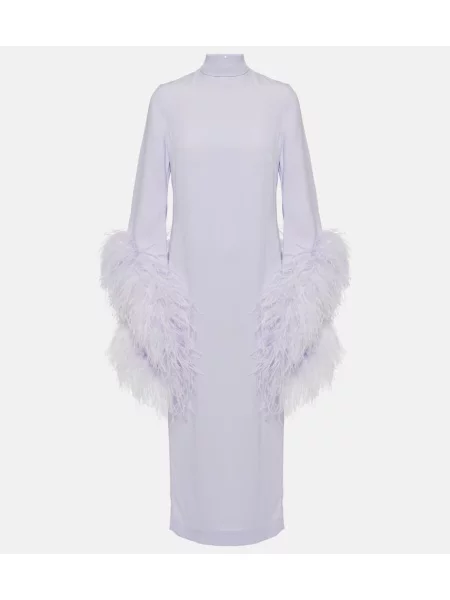 Sukienka midi Taller Marmo do kolan garniturowa fioletowa