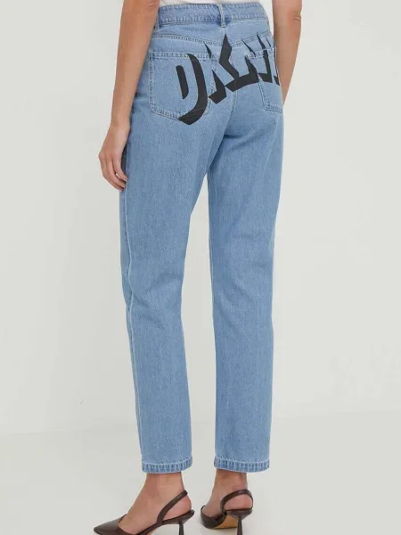 Džíny Dkny high waist modré
