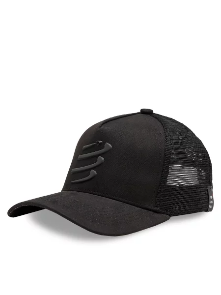 Compressport trucker kapa Trucker črna