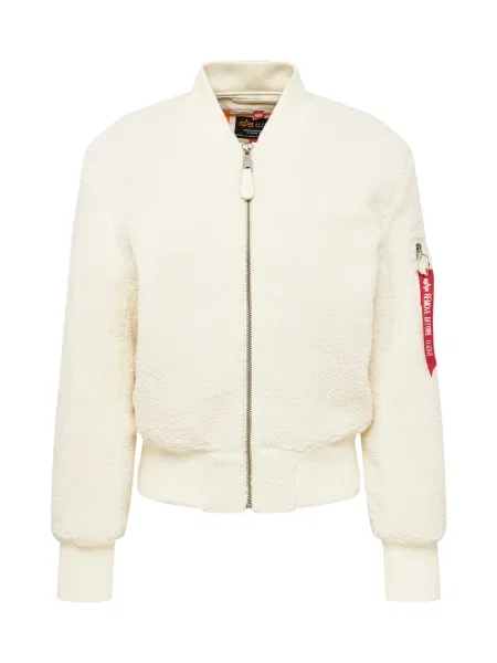 Alpha Industries geacă bomber Teddy femei de tranzitie oversize bej