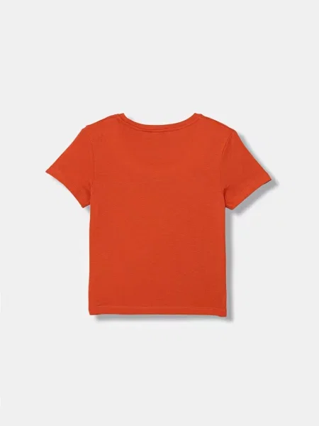 United Colors of Benetton tričko s bavlnou oranžové