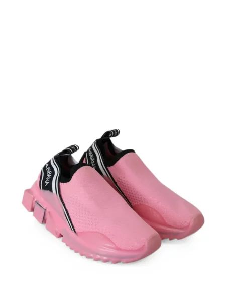 Плетени slip-on маратонки Dolce & Gabbana Sorrento розово