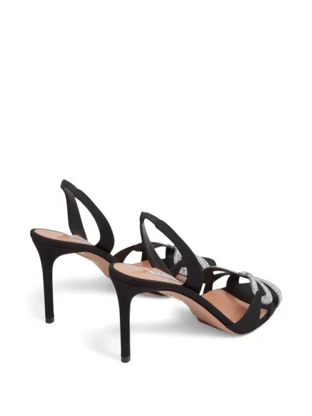 Pantofi cu toc Aquazzura slingback negru
