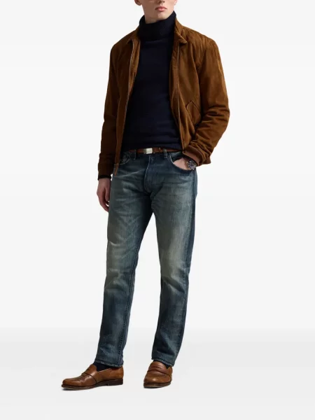 Slip de baie Polo Ralph Lauren alergare cu cordon cu imagine alb