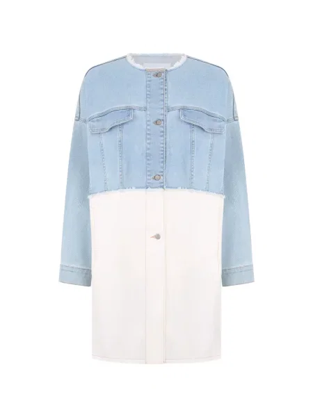 Sukienka jeansowa Fabiana Filippi garniturowa niebieska