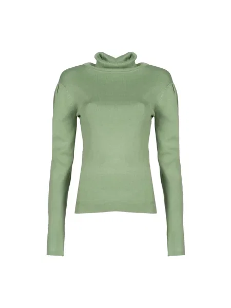 Sweter z golfem Silvian Heach do golfa zielony