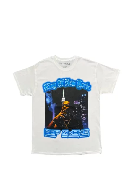 Tricou Pop Smoke alb