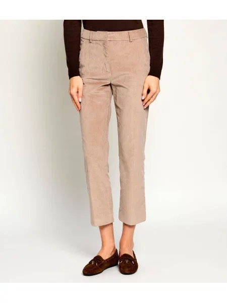 Weekend MaxMara Pantaloni Wkdmarruca | catifea reiată bej