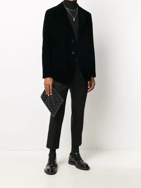 Sacou Giorgio Armani de catifea albastru