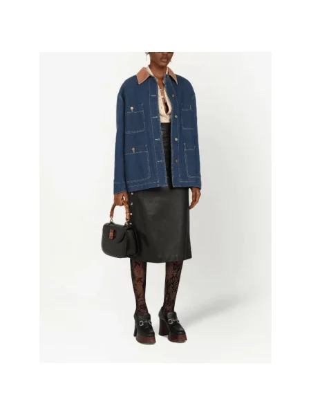 Kurtka jeansowa Gucci niebieska