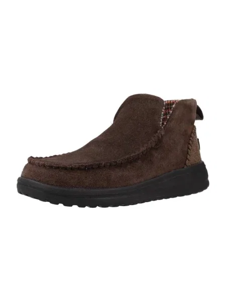Pantofi Heydude din piele de căprioară maro