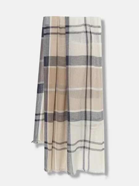 Barbour șal pentru femei cu amestec de in Abigail
